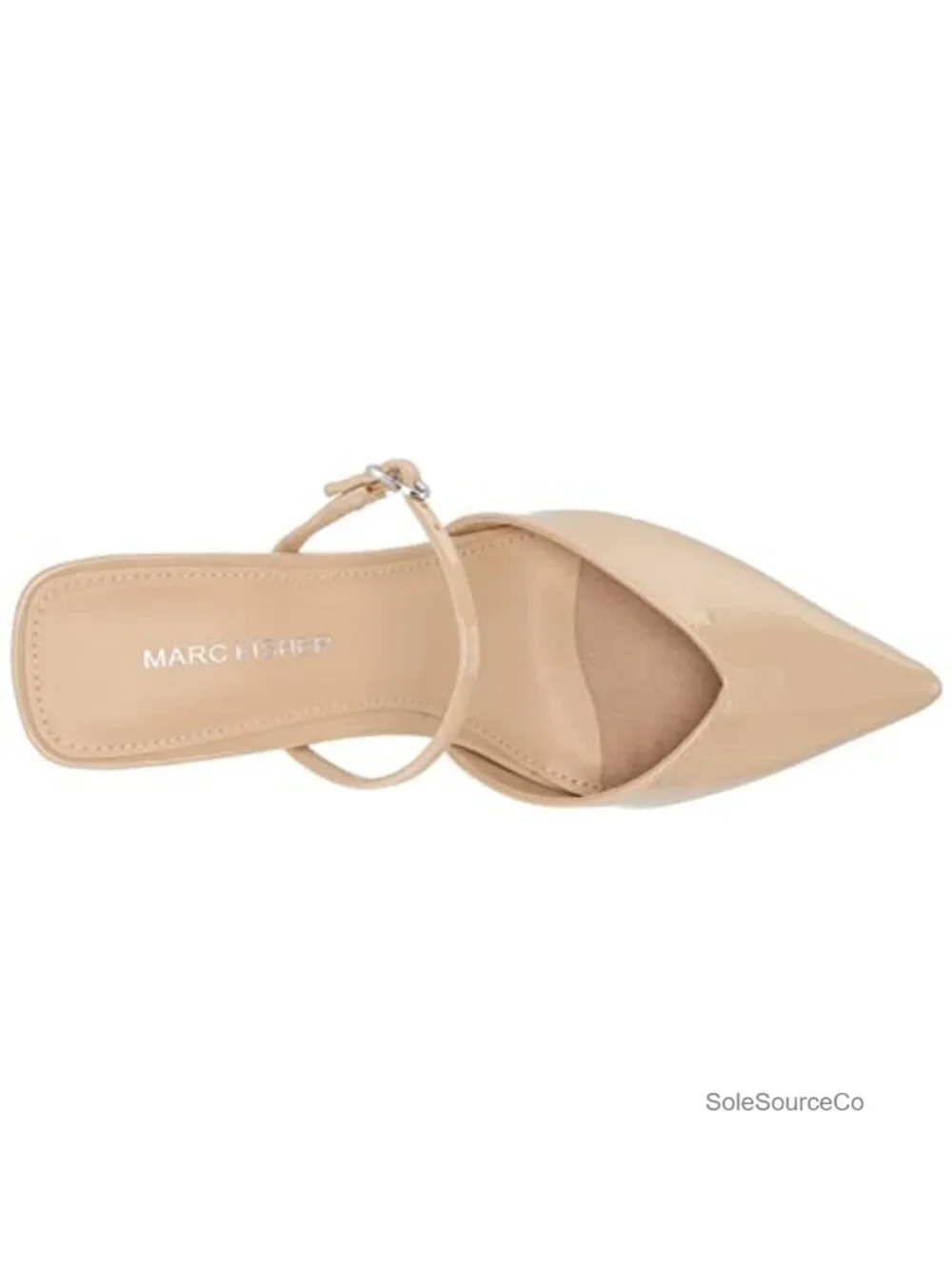 Marc Fisher Women's Lakey Pointed Toe Block Heel Pumps Slip On